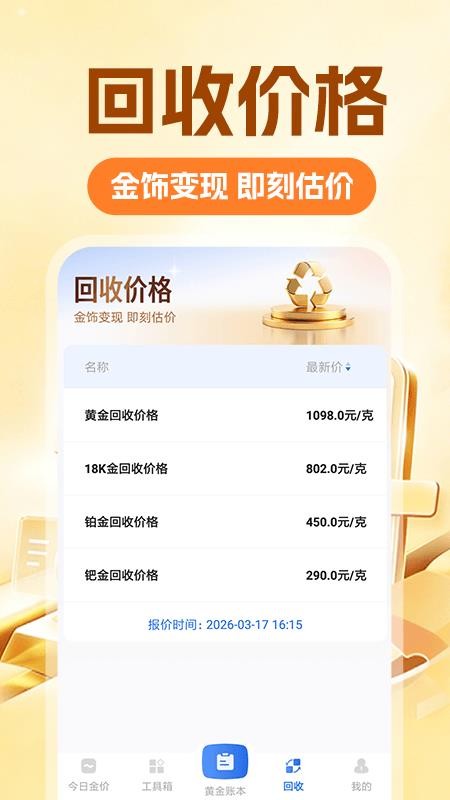 黄金价格实时趋势网官方版v1.0.2 1